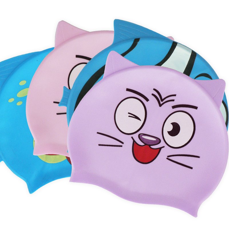 طاقية سباحة سيليكون للأطفال