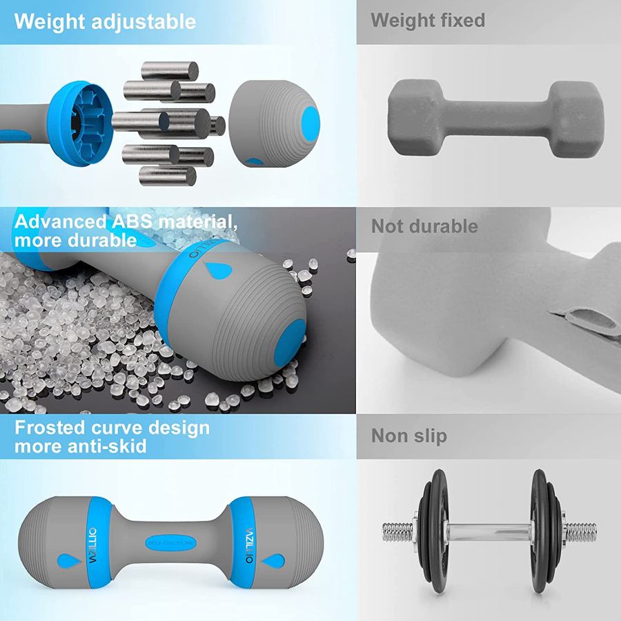 زوج دامبلز متغير 10kg (2*5kg)